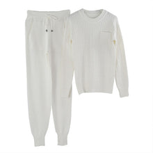 Load image into Gallery viewer, MVGIRLRU Women sweater suit Casual Knitted Sweaters Pants 2 Piece Set Female Tracksuits